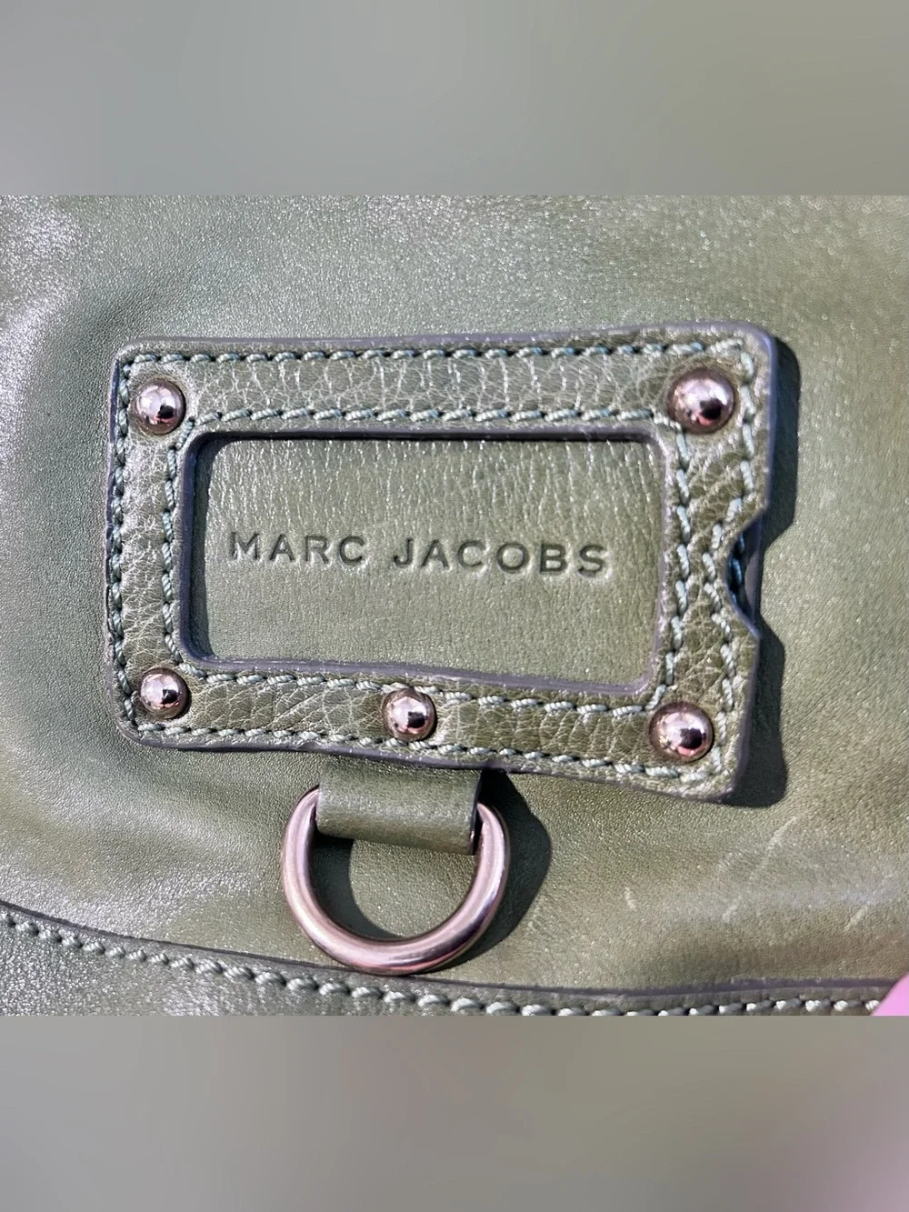 Rare Vintage Marc Jacobs Green Leather Shoulder Bag